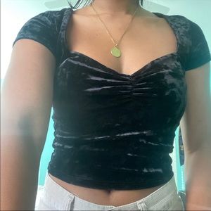 Black Velvet Top